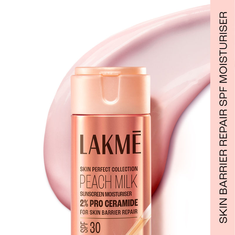 Lakme Peach Milk SPF 30 Sunscreen Moisturizer 2% Pro Ceramide