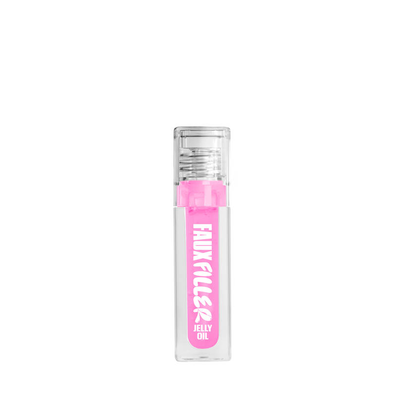 Huda Beauty Faux Filler Ultra-Hydrating Tinted Jelly Lip Oil - Sheer Rosy Pink