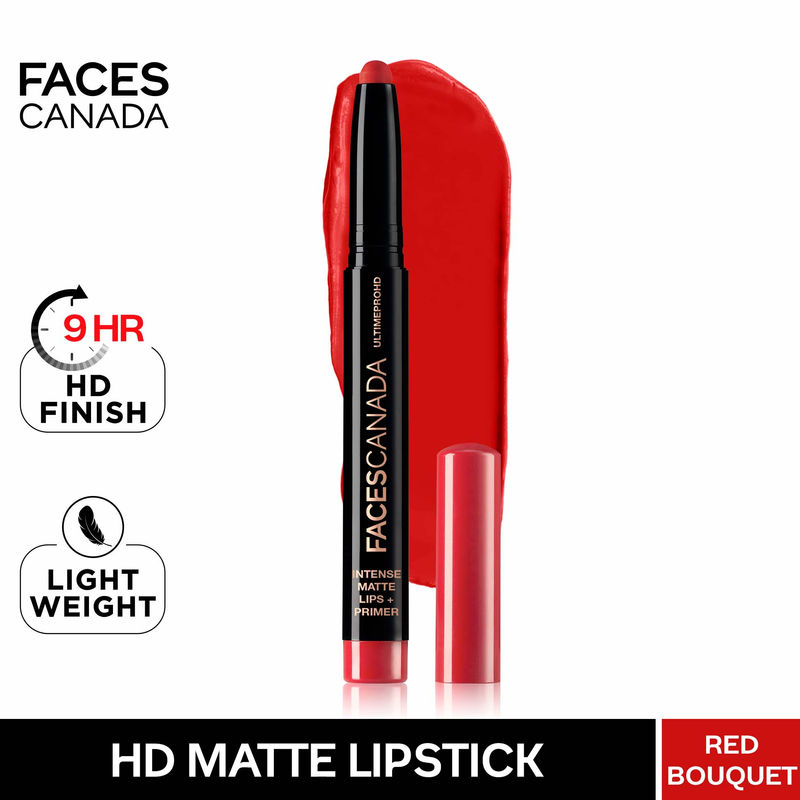 Faces Canada Ultime Pro HD Intense Matte Lips + Primer - 18 Red Bouquet