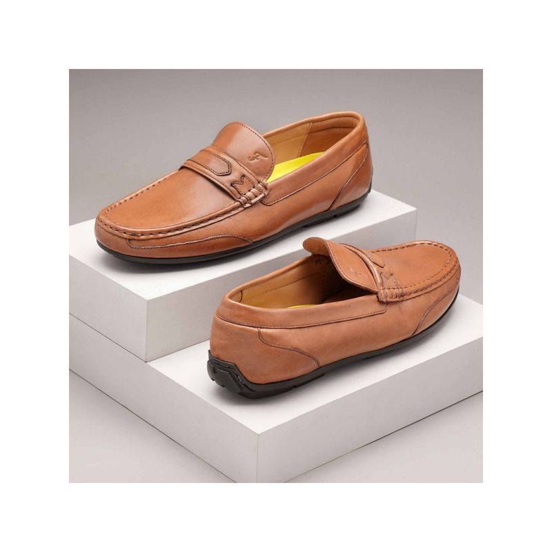 Florsheim Garda Tan Men Drivers Loafers (EURO 40)