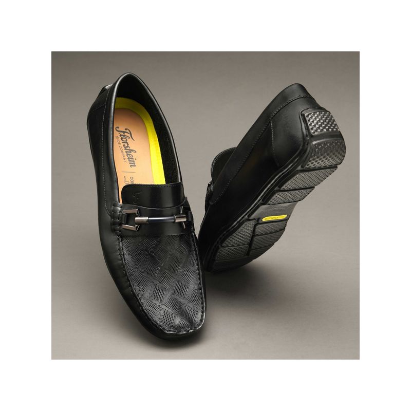 Florsheim New Ben Black Men Drivers Loafers (EURO 43)