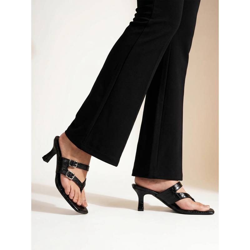 Chaal Chalan Liora Black Heels (UK 5)