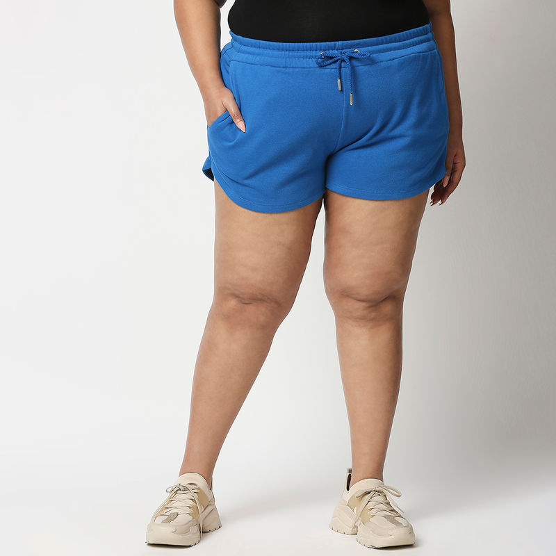Twenty Dresses by Nykaa Fashion Blue Walk In Style Shorts - Blue (36)