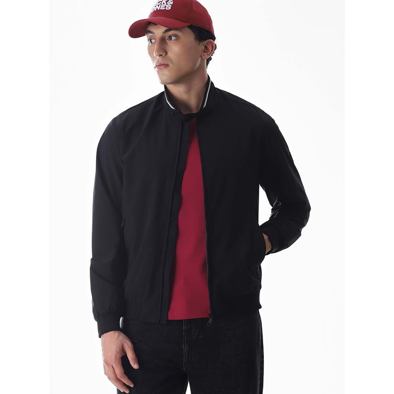 Jack & Jones Mens Regular Fit Black Jacket (S)