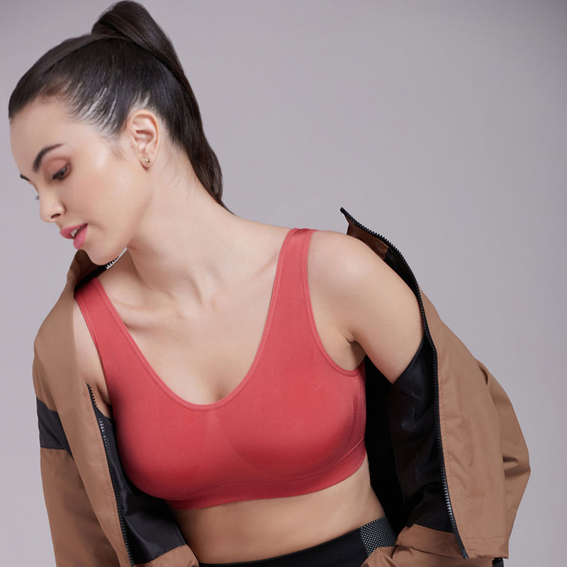 Wacoal B-Smooth Padded Non Wired Full Cup T Shirt Bra Red (34)