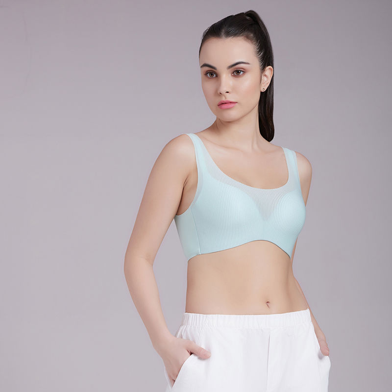 Wacoal Aura Padded Non Wired Full Cup 3-4Th T Shirt Bra Green (34D)