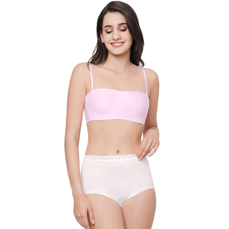 Wacoal Basic Mold Padded Wired Half Cup Strapless Bandeau T Shirt Bra Pink (36C)