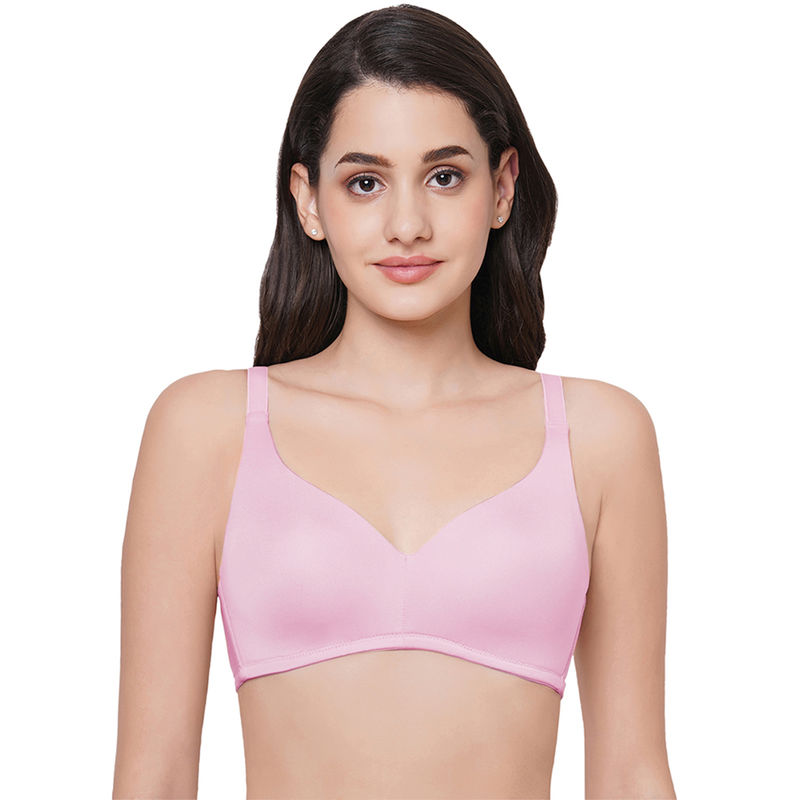 Wacoal Basic Mold Padded Non Wired Full Coverage Everyday T Shirt Bra Pink (34C)