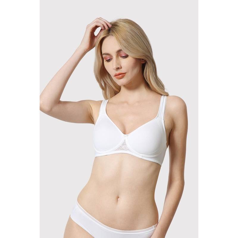 Van Heusen Women Antibacterial & Wireless Shaper Bra - White (34C)