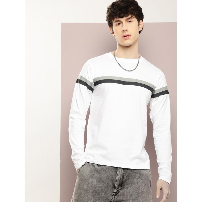 DILLINGER Men Regular Fit Long Sleeve Stripe T-Shirt (S)