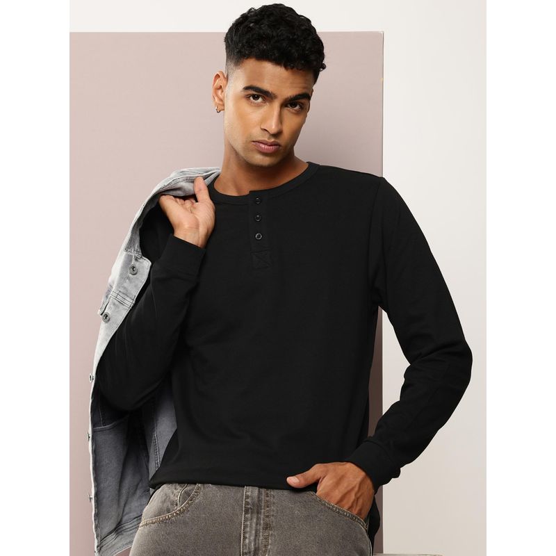 DILLINGER Men Regular Fit Long Sleeve Pique Fabric Henley T-Shirt (2XL)