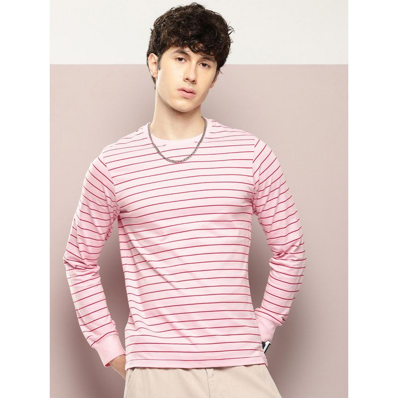 DILLINGER Men Regular Fit Long Sleeve Yarn Dyed T-Shirt (M)