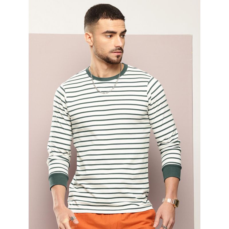 DILLINGER Men Regular Fit Long Sleeve Yarn Dyed T-Shirt (XL)