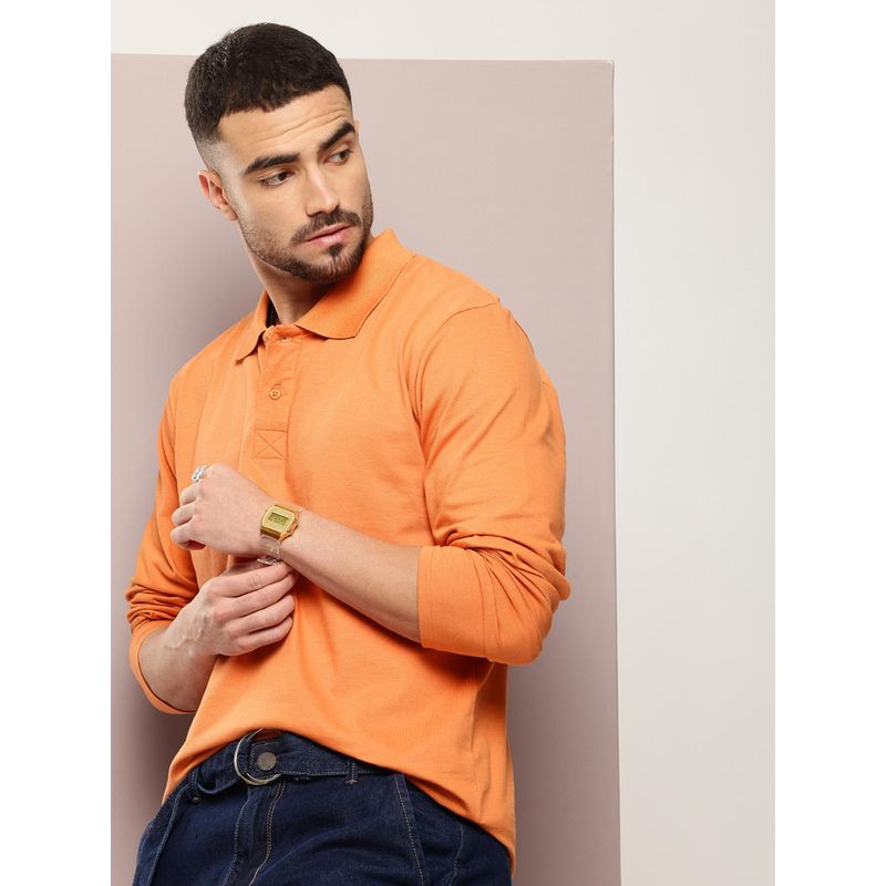 DILLINGER Men Oversized Long Sleeve Polo T-Shirt (M)