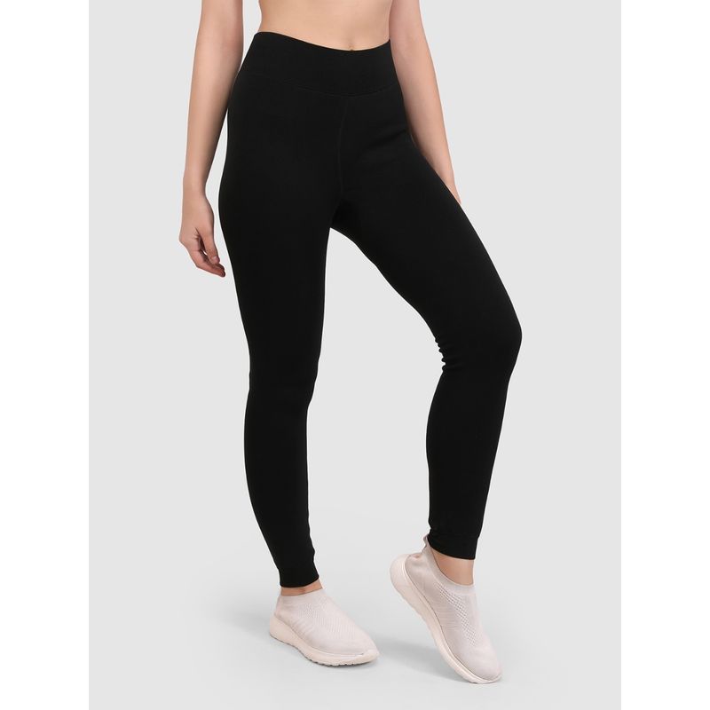 BRACHY Women Black Solid Stockings (S)