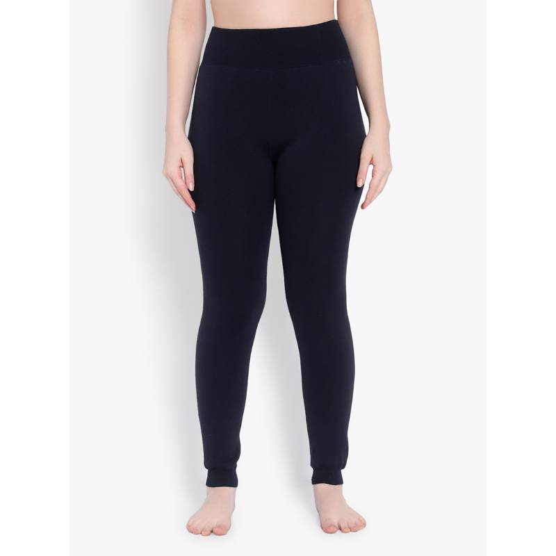BRACHY Women Navy Blue Solid Stockings (S)
