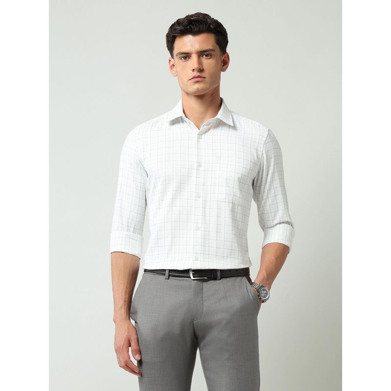 AD By Arvind Grey Checks Regular Fit Shirt (39)