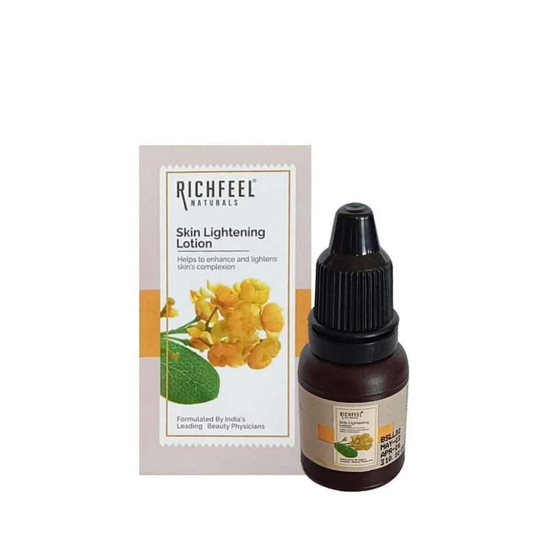 Richfeel Skin Lightening Lotion - Reduces Pigmentation, Lightens Spots & Tan, Non-Oily Base
