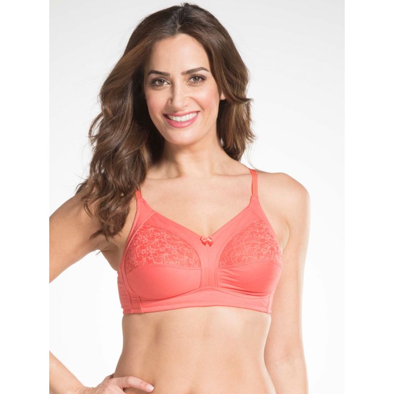 Jockey 73 Cm Or 34DD Blush Pink Crossover Side Support Bra at Rs
