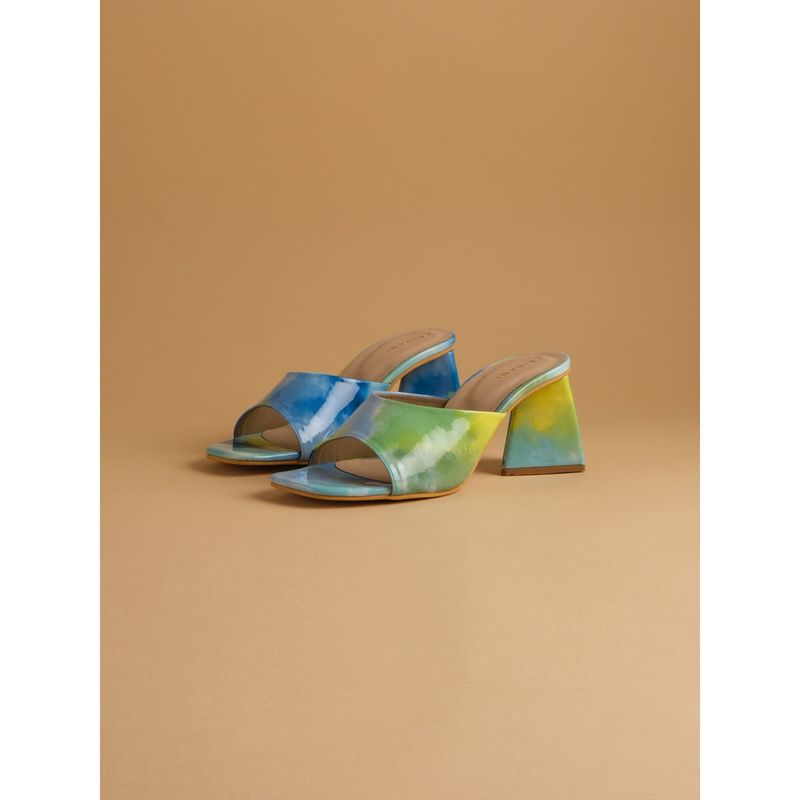 Buy Eridani Tie & Dye Blue Heels Online