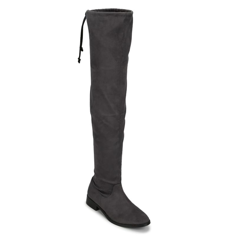Truffle Collection Grey Solid Boots (UK 3)