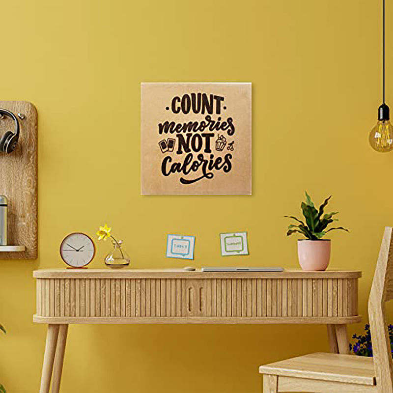 Itsy Bitsy Vintage Wall Decor Art Count Memories Not Calories 12x12 Inch Buy Itsy Bitsy Vintage