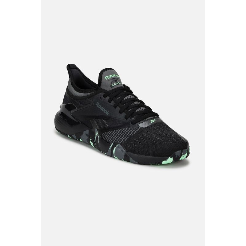 Reebok Nano Court - Men Black Training Shoes (UK 9)