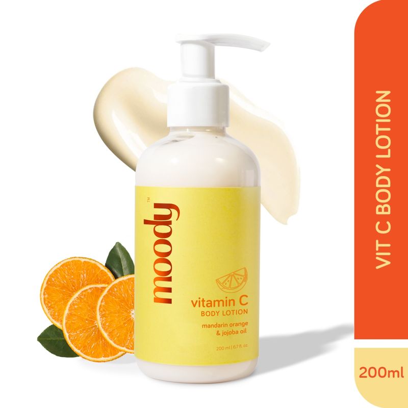 Moody Vitamin C Body Serum Lotion with Mandarin Orange, Niacinamide
