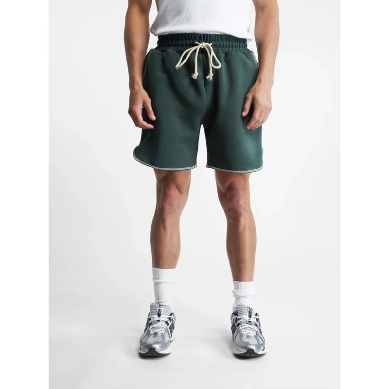 EVERDION Green Solid Shorts (S)