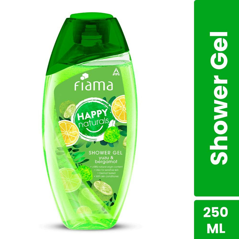 Buy Fiama Happy Naturals Shower Gel with Yuzu and Bergamot Online