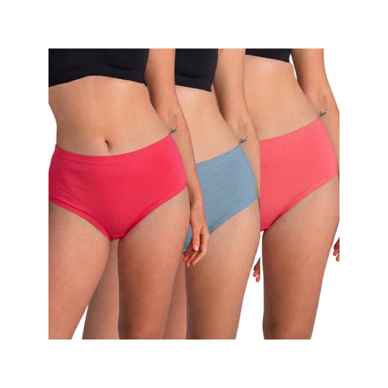 Rheal Curve Antibacterial Original All-Day Comfort Pure Cotton Briefs (Pack of 3) (L)
