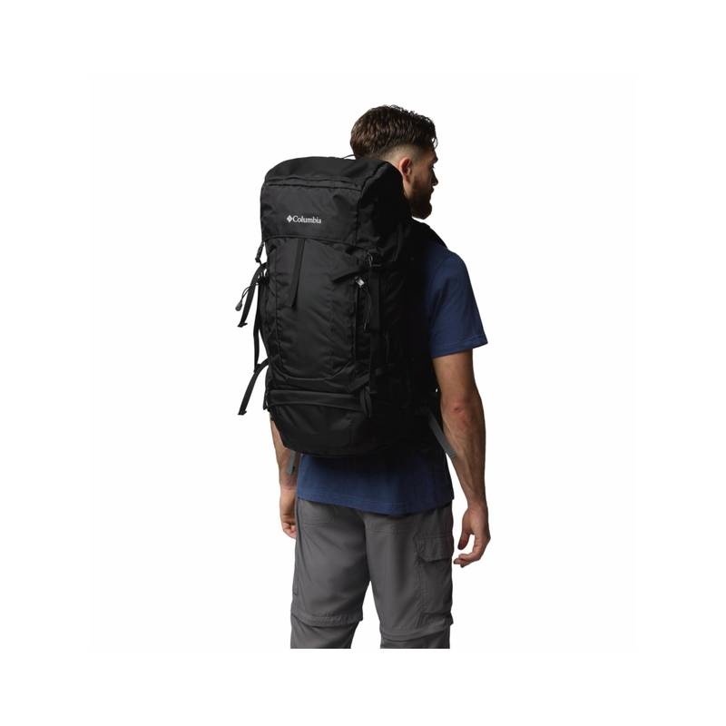 Columbia Unisex Black Omni-Shield Wildwood Heights 45L+5L Hiking Trekking Backpack (L)