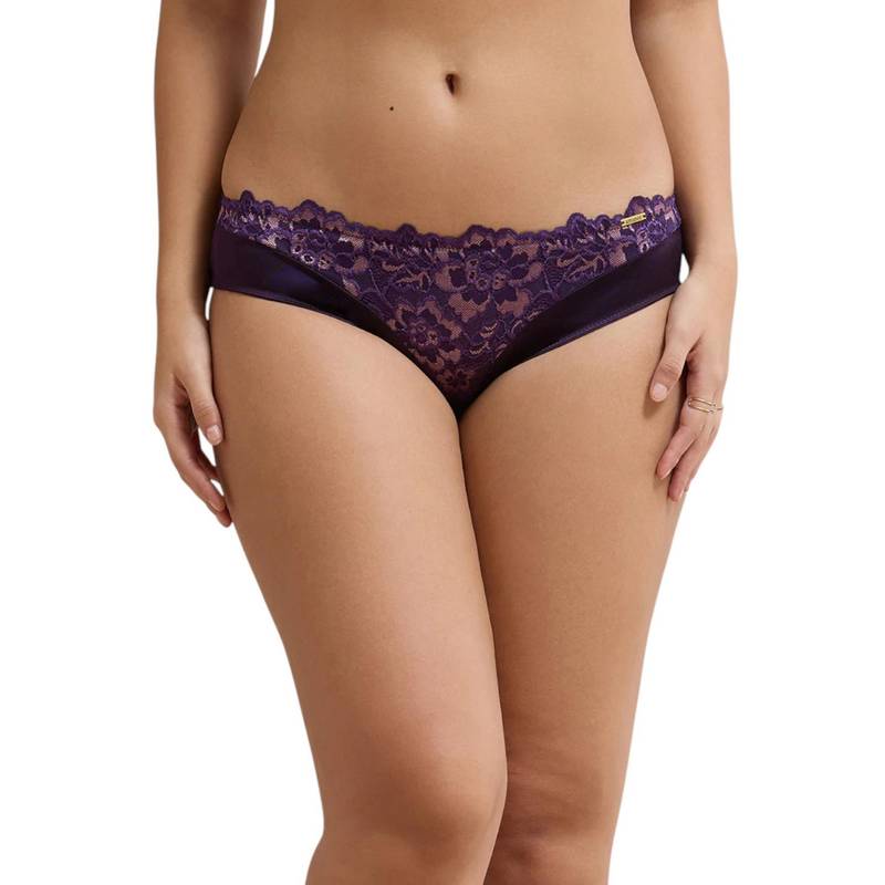 Amante Purple Nylon Womens Hipster (S)