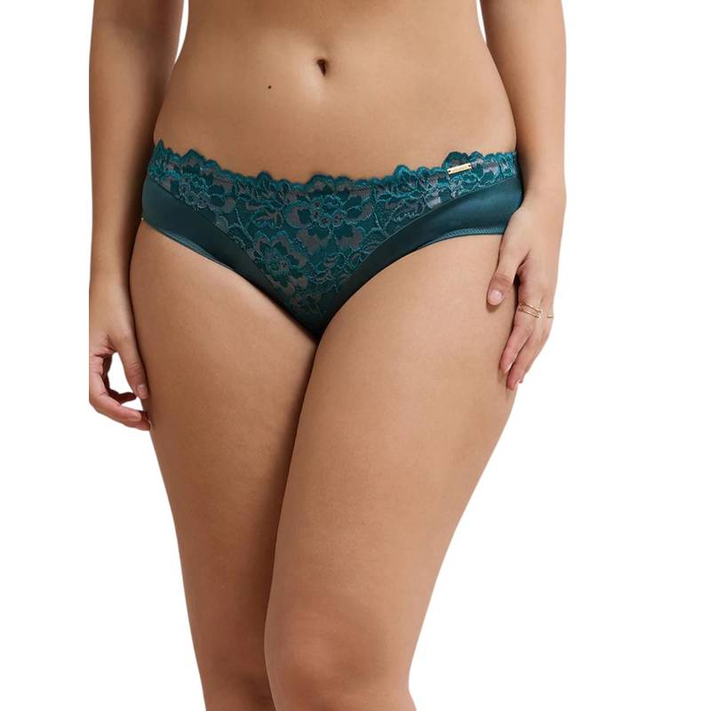Amante Teal Nylon Womens Hipster (S)