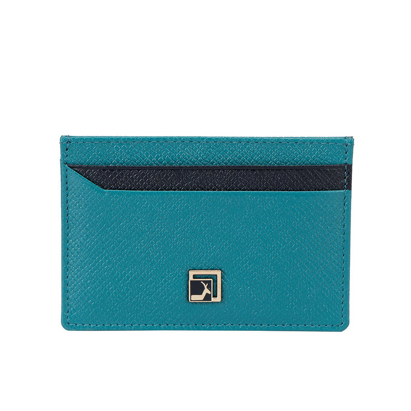 Buy Da Milano Genuine Leather Blue Card Case Online