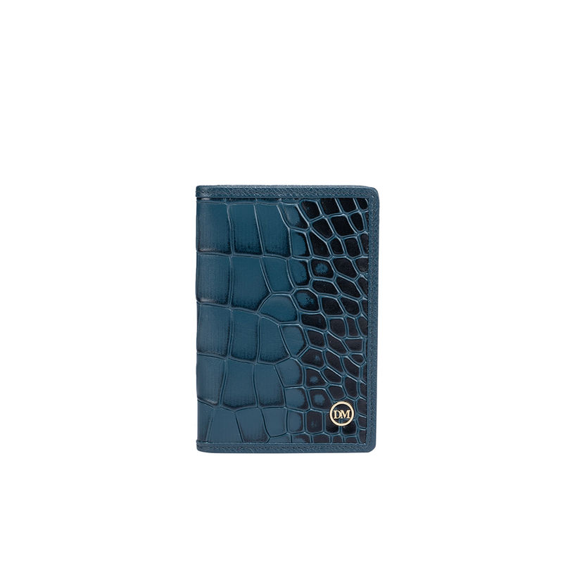 Da Milano Genuine Leather Blue Card Case Buy Da Milano Genuine Leather