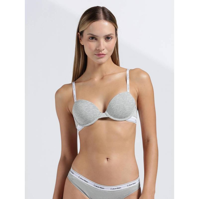 Calvin Klein Half Coverage Padded Wired Bra - Grey (32B)