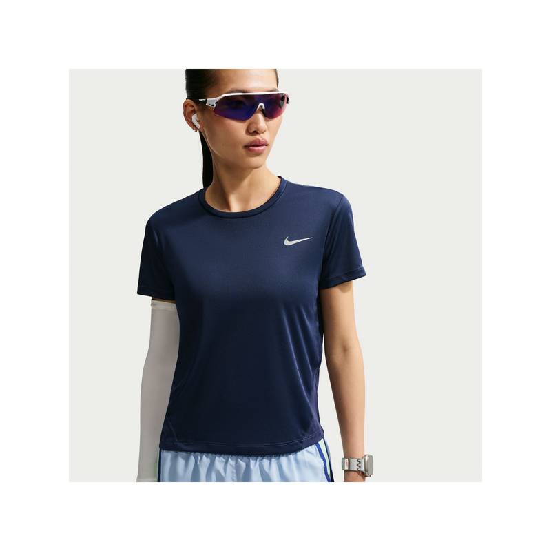 Nike Sportswear Womens Navy Blue Miler T-Shirt (XL)