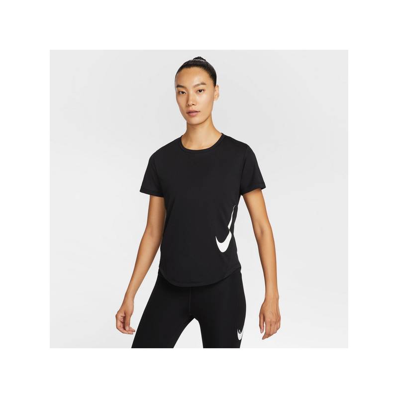 Nike Sportswear Womens Tempo Swoosh Run T-shirt - Black (L)