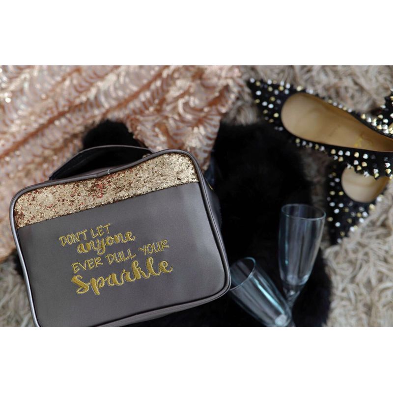 Organice Charcoal Glitter Don't Let Anyone Ever Dull Your Sparkle Organizer