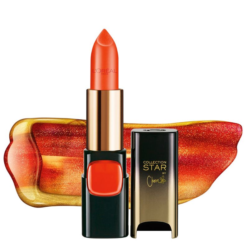 L'Oreal Paris Color Riche Gold Obsession Lipstick (Chompoo) - Coral Gold