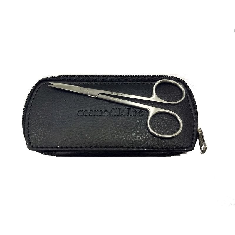 Cosmedik German Steel Moustache Trimming Scissors With Pouch