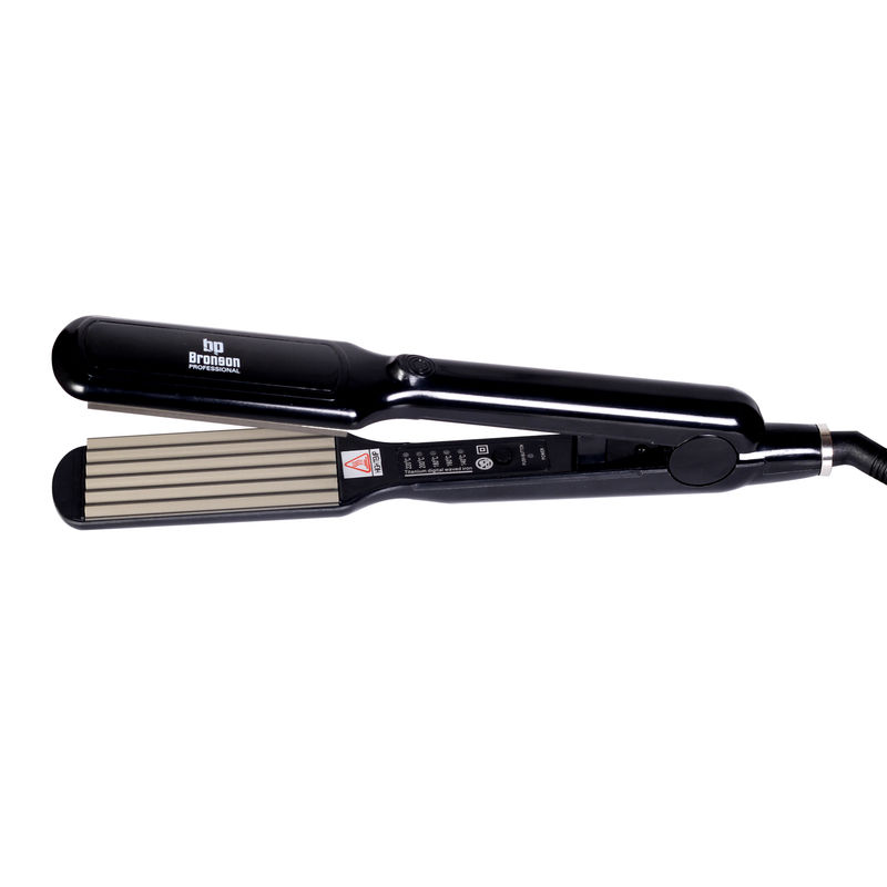 Bronson Professional Hair Crimper With Temperature Controller (Black)