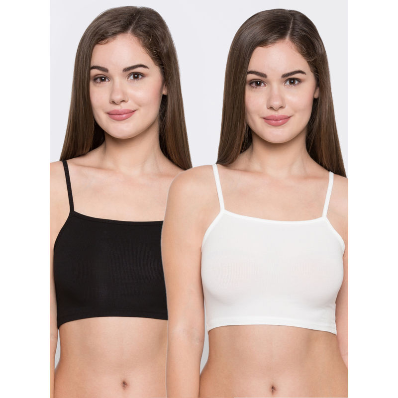 Buy Candyskin Short Crop Camisole Pack of 2 (Multi Color) Online