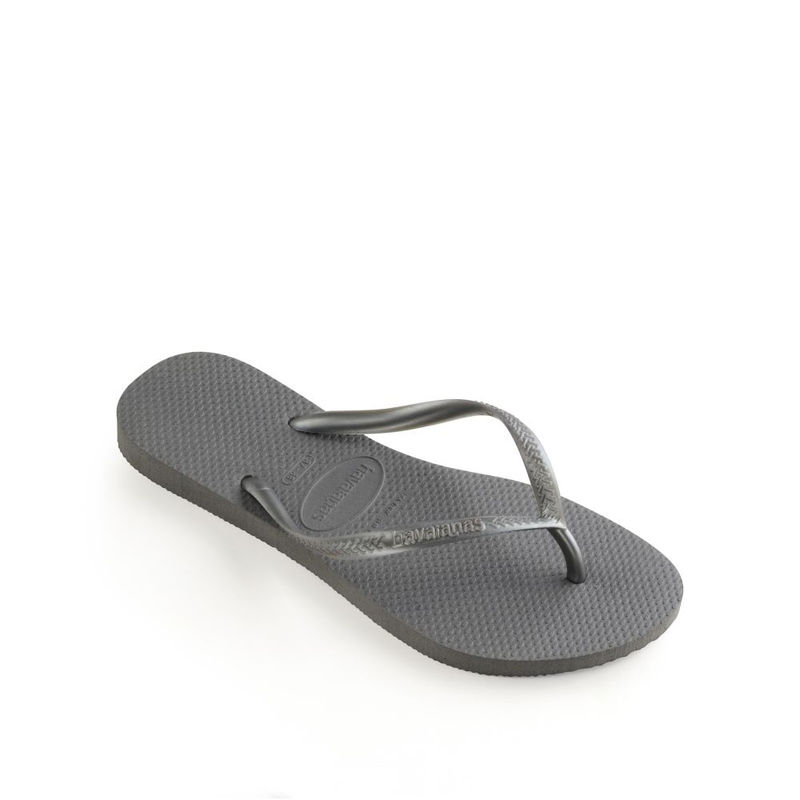 Silver havaianas flip flops sales