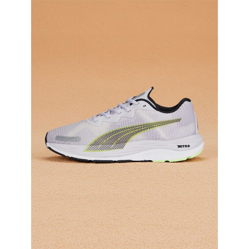 Puma Velocity Nitro 2 Fade Women Purple Running Shoes (UK 4)
