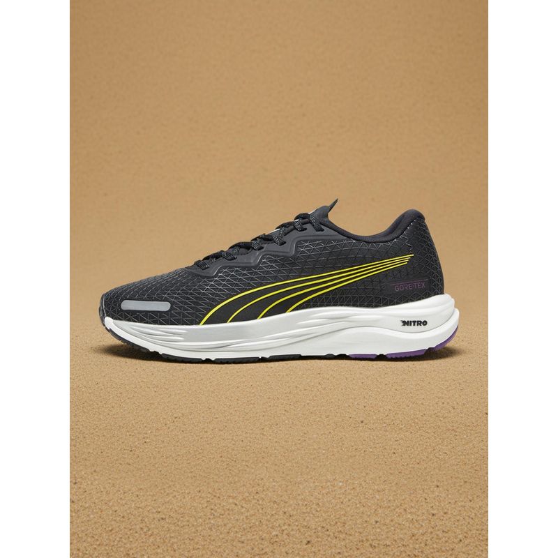 Puma Velocity Nitro 2 Gtx Women Black Trail Running Shoes (UK 3.5)