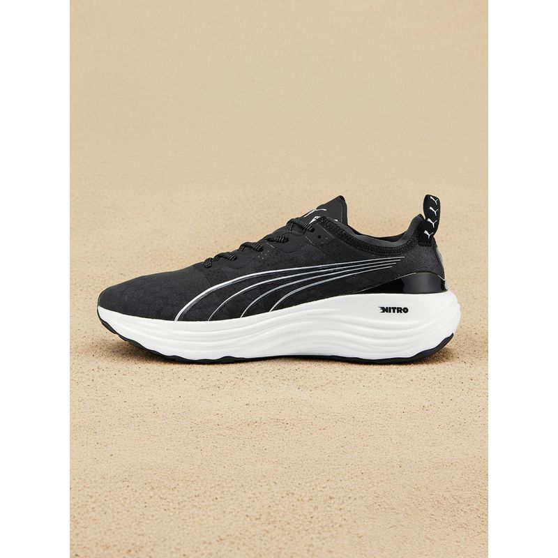 Puma Foreverrun Nitro Mens Black Running Shoes (UK 6)