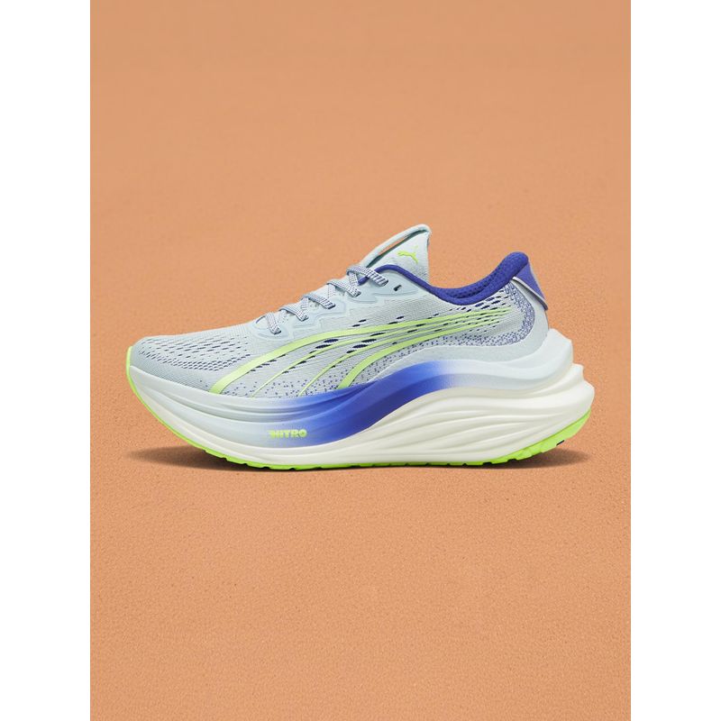 Puma MagMax NITRO Women Blue Running Shoes (UK 3.5)