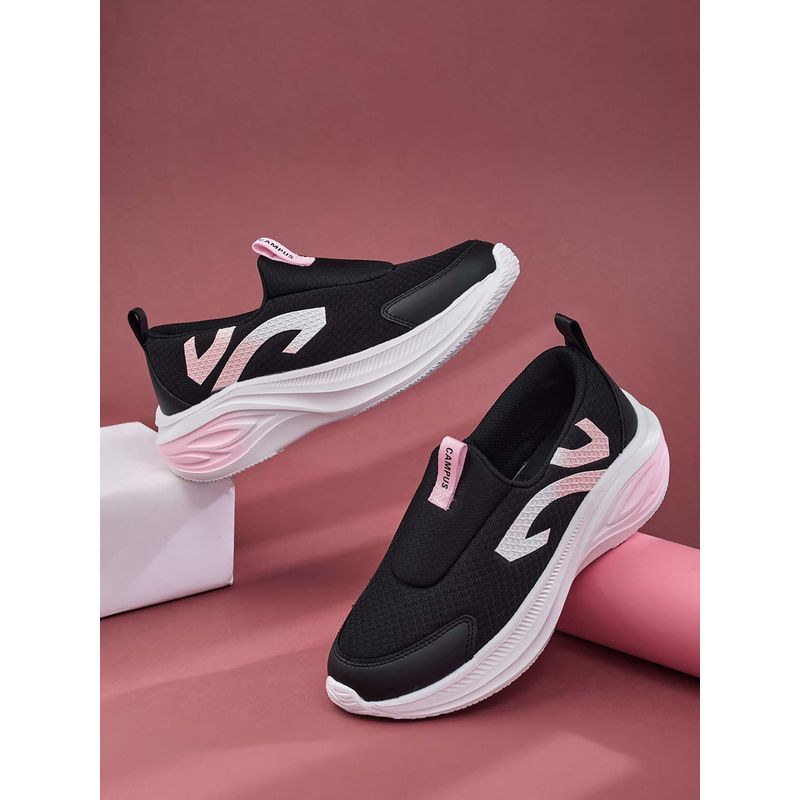 Buy Campus GISEL Women Black Sports Walking Shoes Online